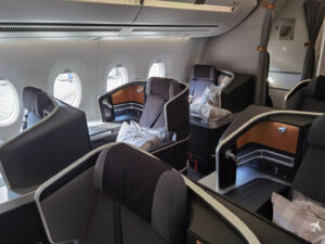 SAS Business Class LAX CPH Kabine 2