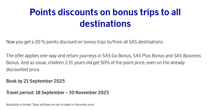 SAS Eurobonus Point Sale