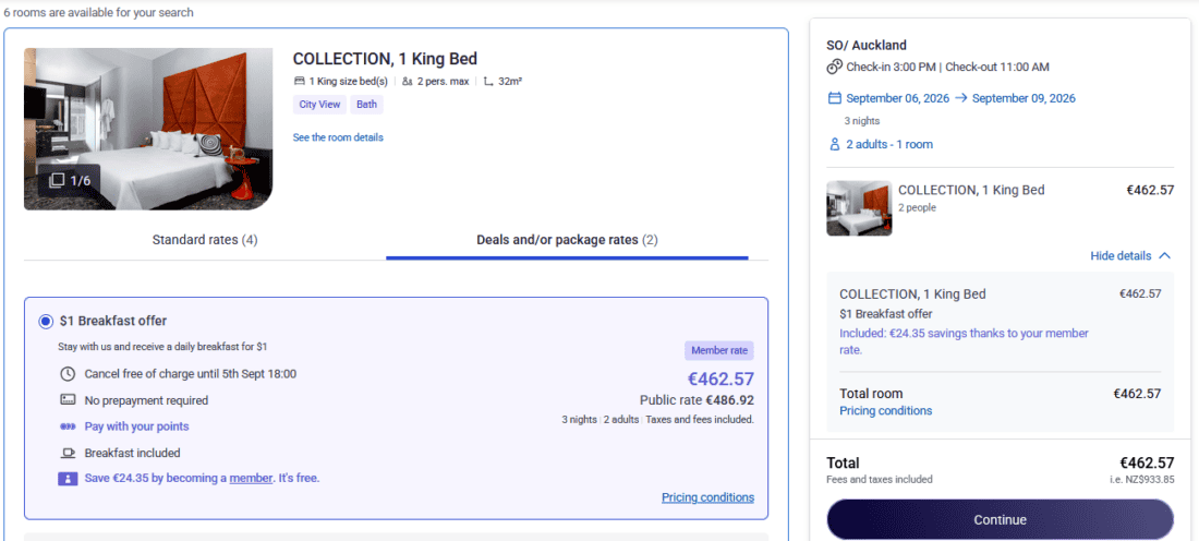 SO Auckland Accor Rate