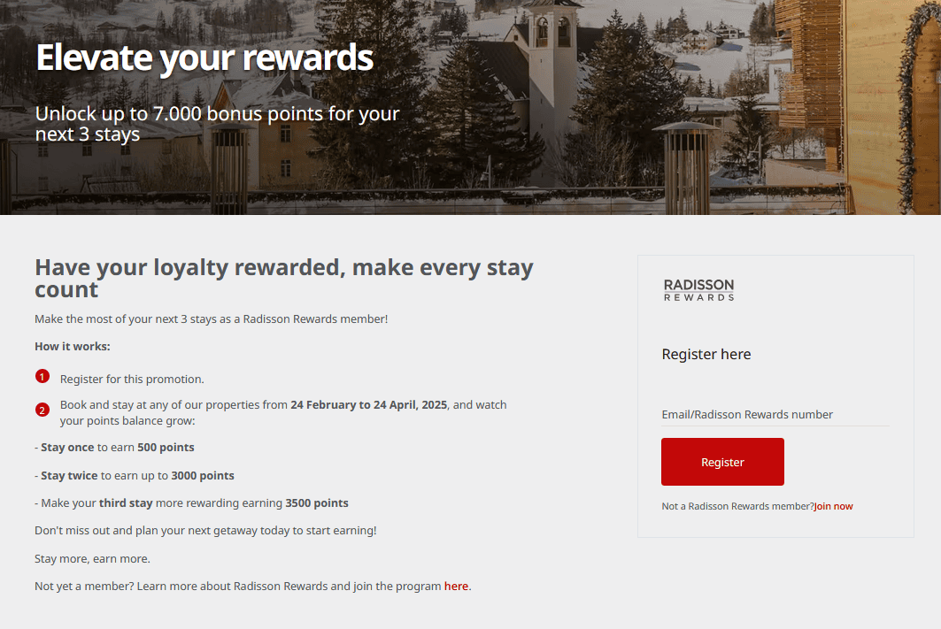 Stay more, earn more Radisson Rewards