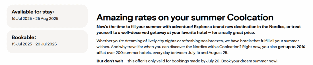 Strawberry Hotels Summer Sale