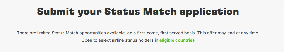 TAP Status Match 2025