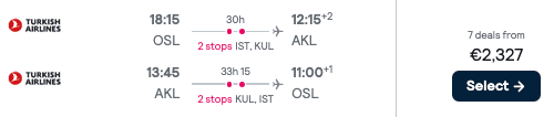 TK C OSL AKL