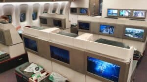 Turkish Airlines old business class cabin
