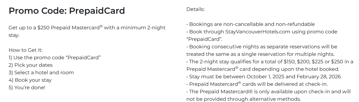 Vancouver Hotel Card Discount