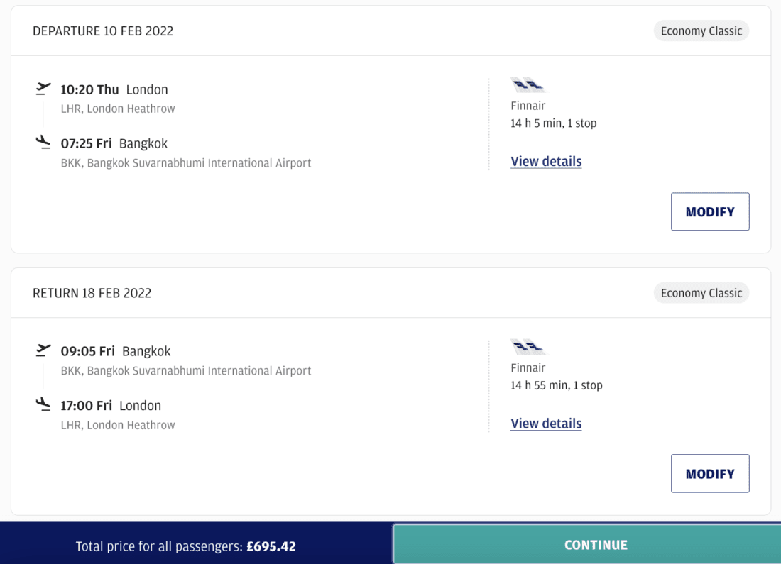 finnair without discount