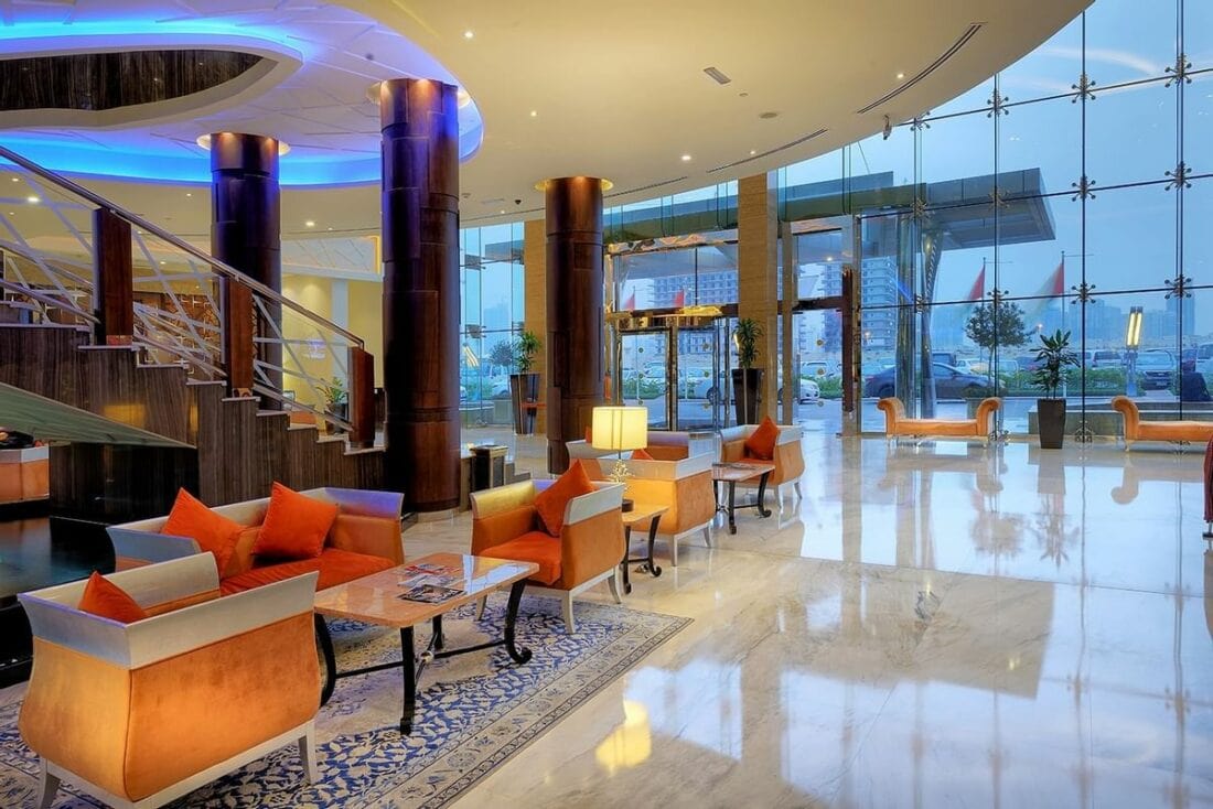 ghaya grand hotel dubai lobby 1