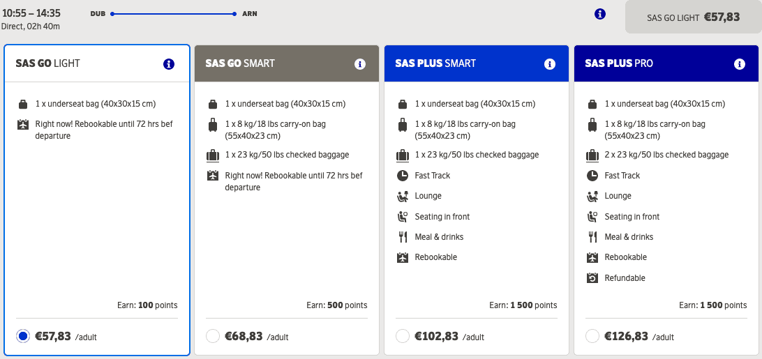 SAS No Longer Includes Large Luggage in the Fare » Travel-Dealz