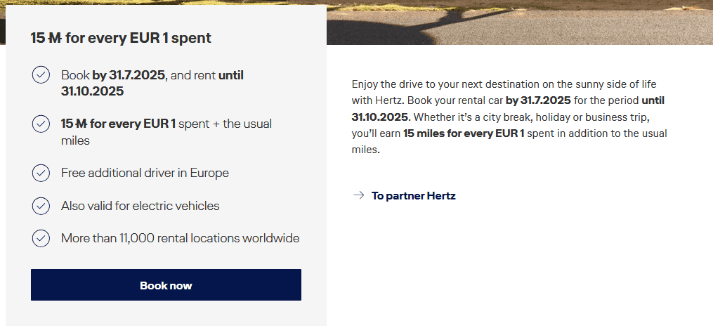 miles and more hertz promo