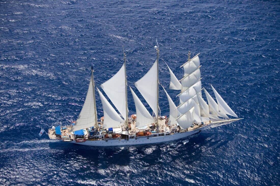 Star Clipper: 20-Night Transatlantic Tall-Ship Sailing in April 2027 from Antigua to Malaga from €2,725 pp (With Azores)