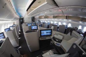 Air Canada Boeing 787-9 Business Class Kabine
