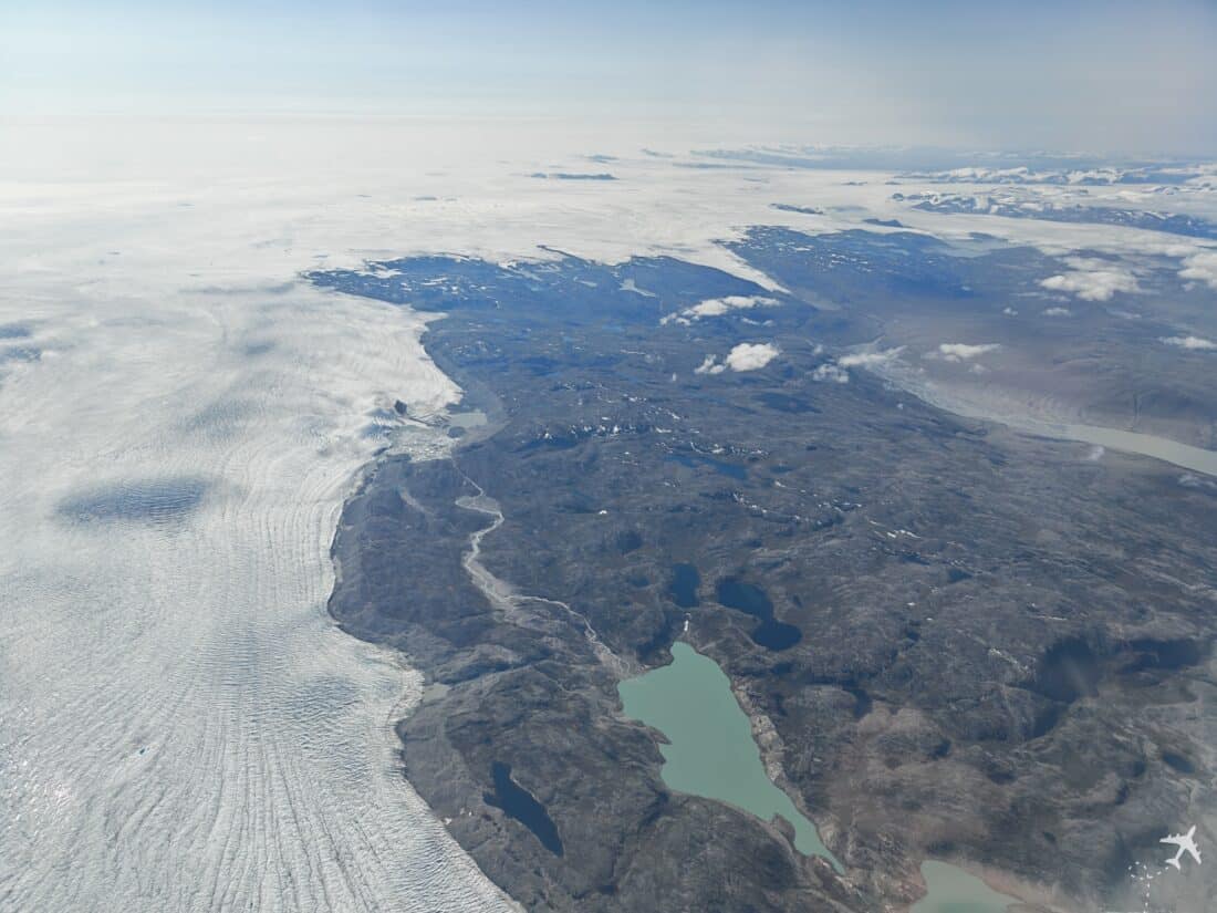 Edge of the glacier from above