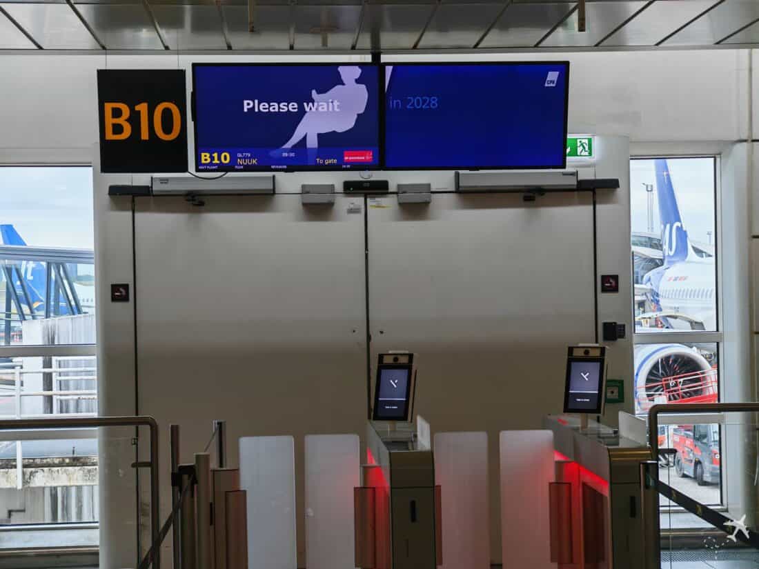 Boarding gate at CPH