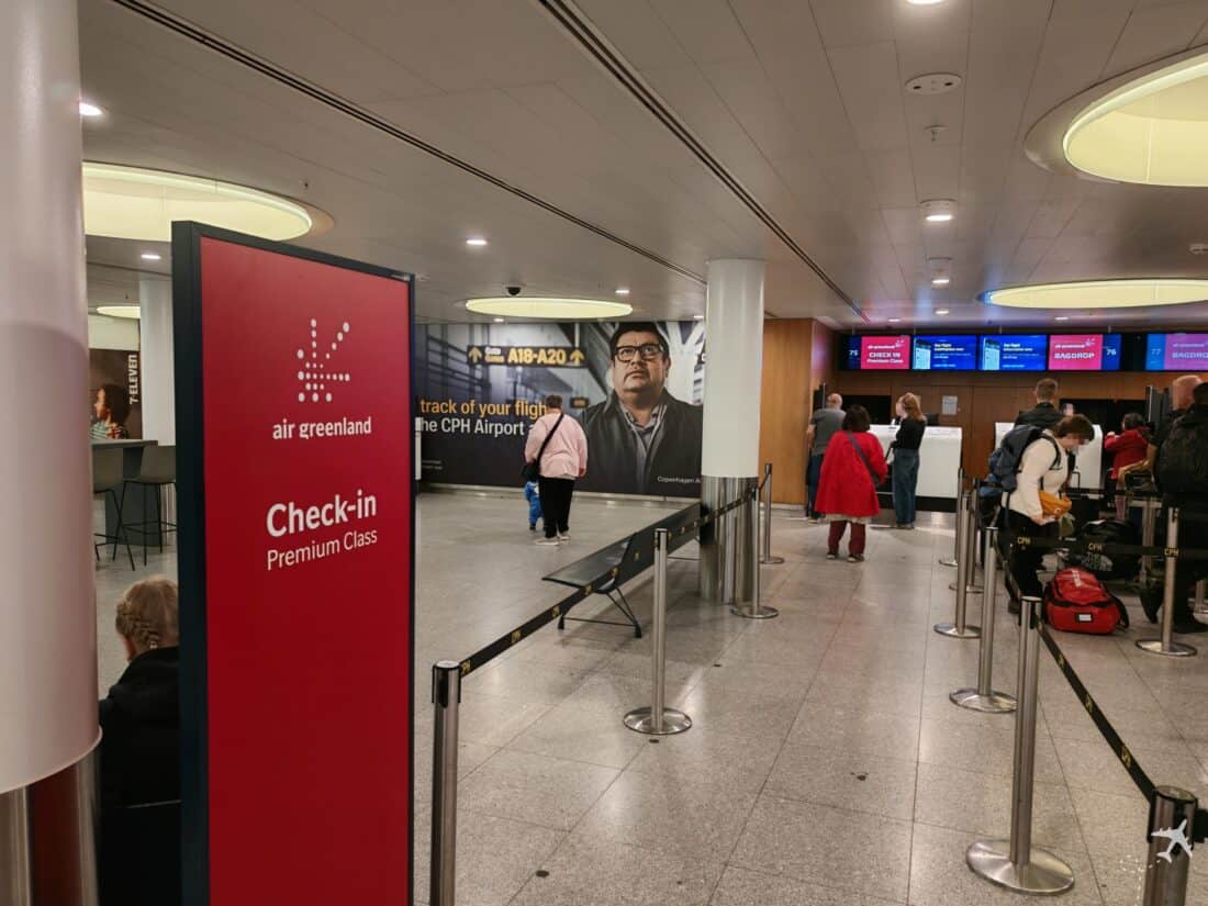 Check-in at Copenhagen Airport