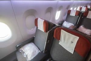 Sitze in der LATAM Business Class im Airbus A350.