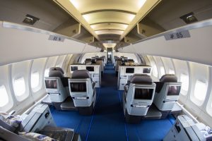 Lufthansa Business Class Kabine Boeing 747-400 Upper Deck