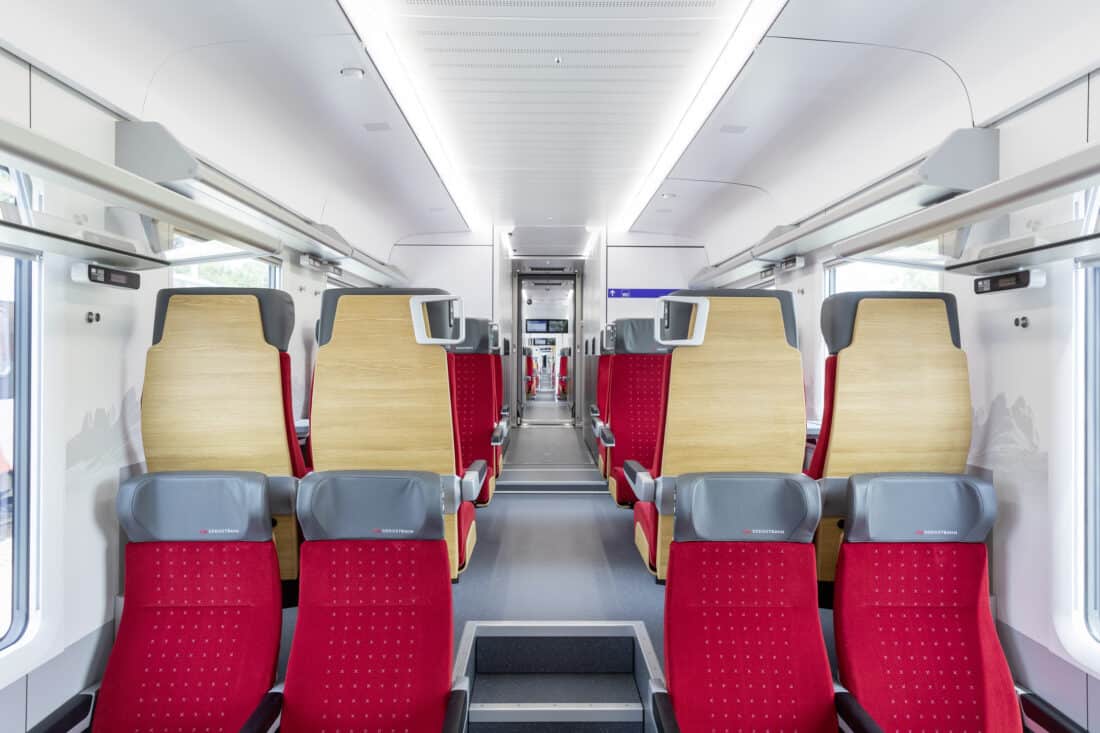 Südostbahn SOB Traverso 2nd class seating