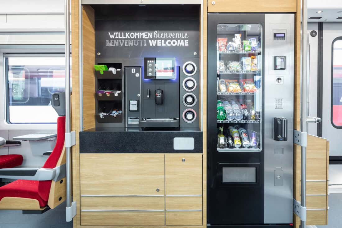 Onboard vending machine