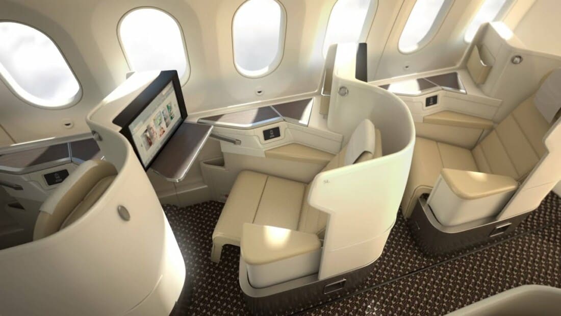 Saudia Business Class Boeing 787 Fenster