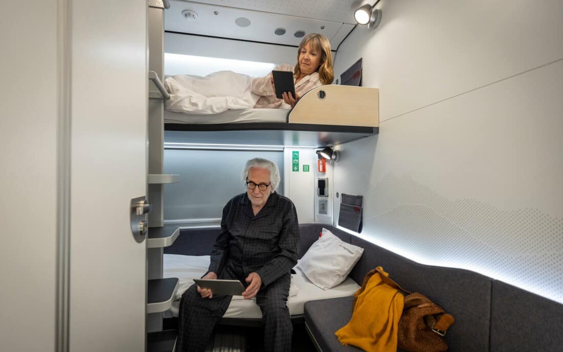 Sleeper compartment on new generation Nightjet