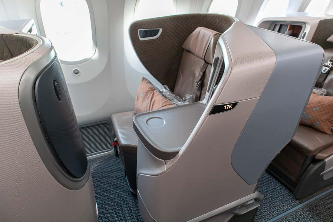 Singapore Airlines Boeing 787 10 Business Class Seat Window