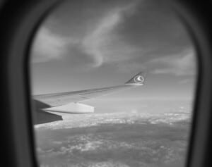 Turkish Airlines Winglet Graustufen