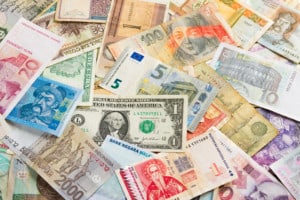 International money background