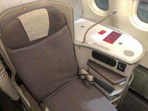 Iberia Business Class Seat
