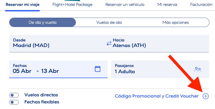 Codigo promocional aegean