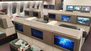 Turkish Airlines old business class cabin