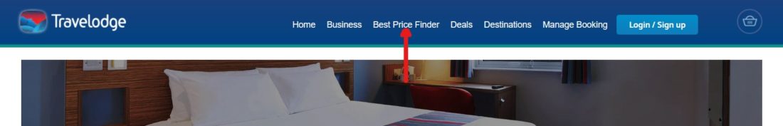 travelodge best price finder button