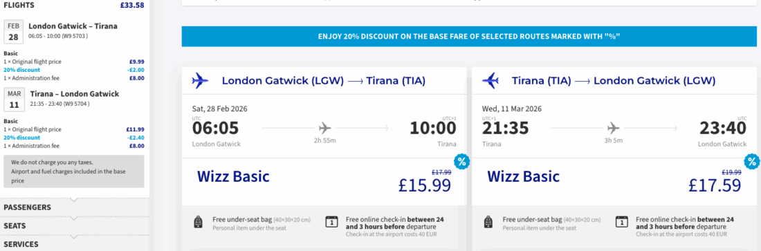 wizzair tia