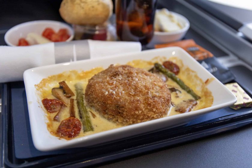 British Airways Club Europe Meal Backed Risotto