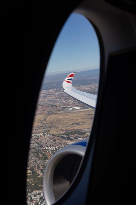 British Airways Club Suite Windowseat View