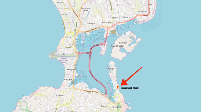Conrad Bali Review Open Street Map