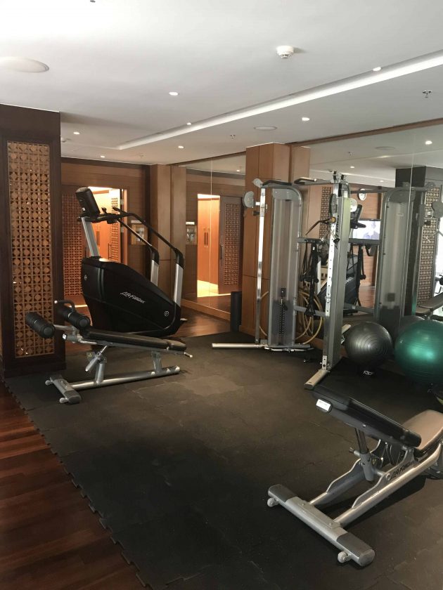 Conrad Bali Review Suite Gym 1