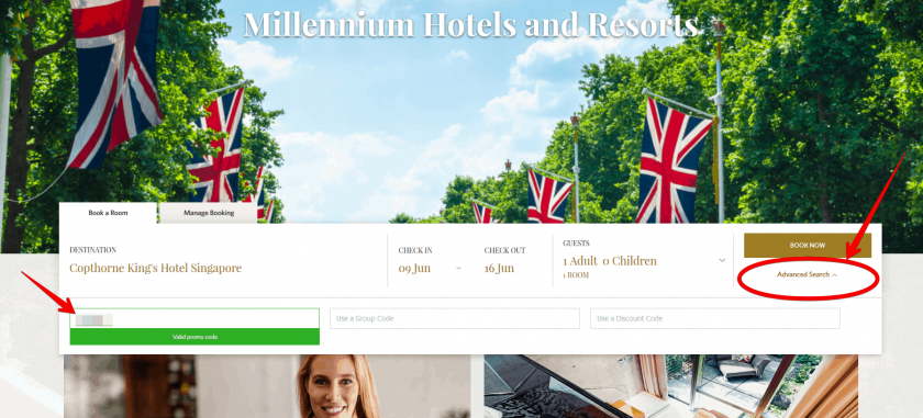 Millennium Hotels Enter Coupon
