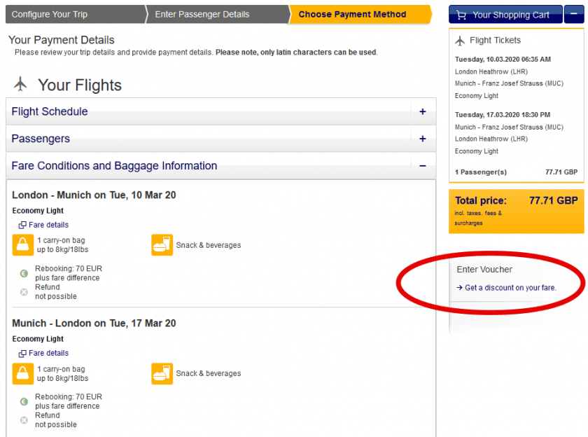 Lufthansa Coupon Current Flight Offers and Discounts »